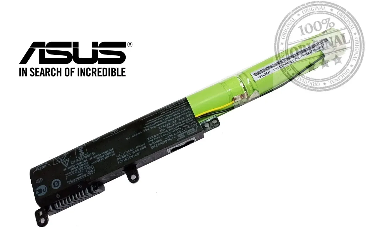 Asus Orijinal A31N1601 X541 X541S X541SA X541SC X541U X541UJ X541UA X541UV X541LA X541N X541NA K541UA K541U R541 R541SA R541SC R541U R541UA F541 F541S F541SA F541SC F541U A541U D541 R541UV A541UA A541UJ VM591 VM591U VM591UV D541N D541S Batarya Pil