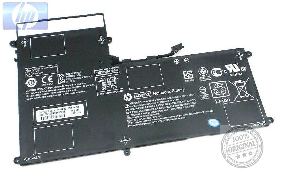 HP ElitePad 1000 G0 G1 G2, AO02, AO02XL, hstnn-LB5O, 728558-005 HSTNN-UB5O Orjınal Batarya Pil A++