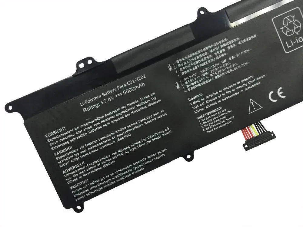 Asus VivoBook S200 X202 X202E X201 X201E S200E Q200E, C21-X202 pil Batarya
