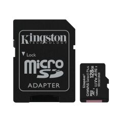 Kingston SDCS2/128GB 128GB micSDXC Canvas Select Plus 100R A1 C10 Card + ADP Hafıza Kartı