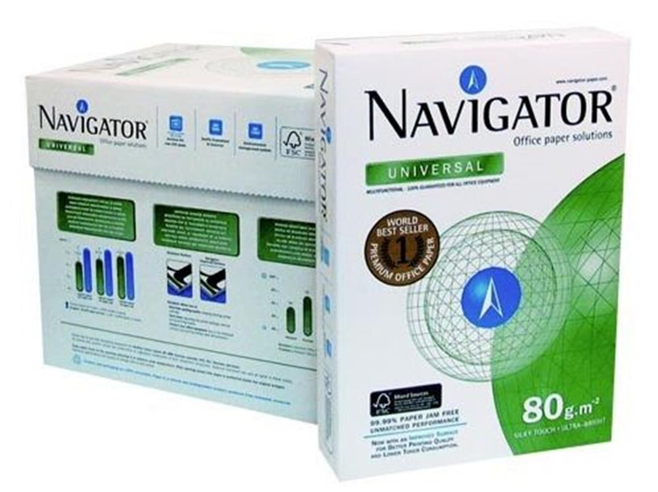 Navigator A3 Fotokopi Kağıdı 80gr/500 lü 1 koli=5 paket 1 Palet = 105 paket