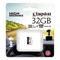 Kingston SDCE/32GB 32GB microSDHC Endurance 95R/30W C10 A1 UHS-I Card Only Hafıza Kartı