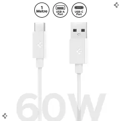 Spigen USB-A to USB-C 1 Metre Kablo 60W