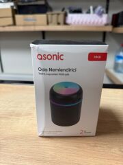 Asonic HN21 Matte Gri 2W 300ML kapasiteli 4 Saat Çalışabilir RGB Mini Oda Nemlendirici