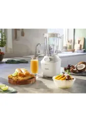 Philips 3000 Serisi Blender, ProBlend Teknolojisi, 450W, 1,9 Lt, Paslanmaz Çelik Bıçaklar, Beyaz, HR2041/00