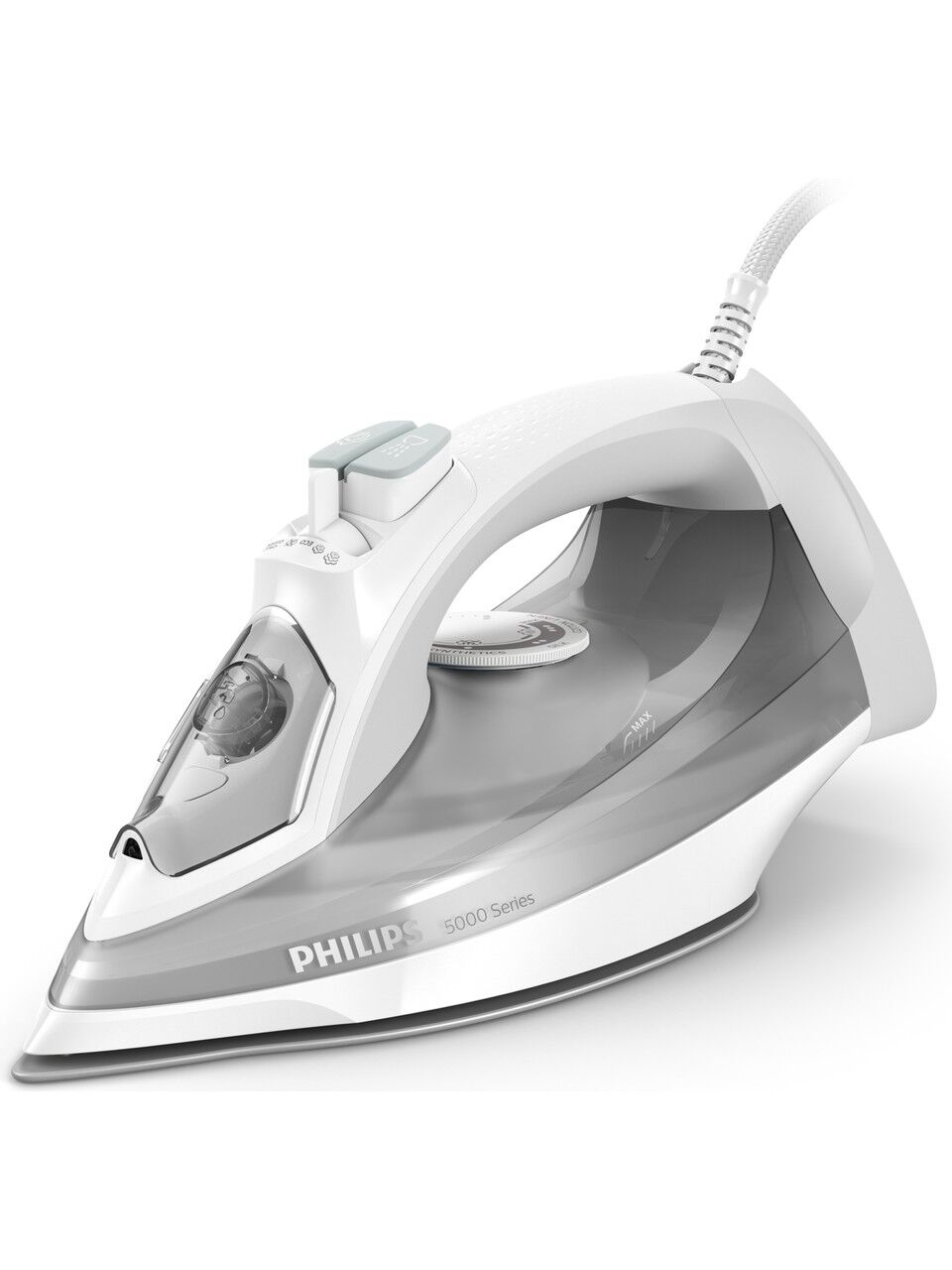 Philips 5000 Serisi Buharlı Ütü, 2400W, 160 g Şok Buhar, SteamGlide Plus Taban, Dikey Buhar Püskürtme, DST5010/10