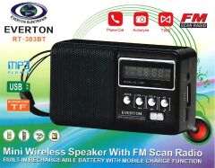 Everton Rt-303Bt Fm/Usb/Tf Şarjlı Dijital Göstergeli Radyo