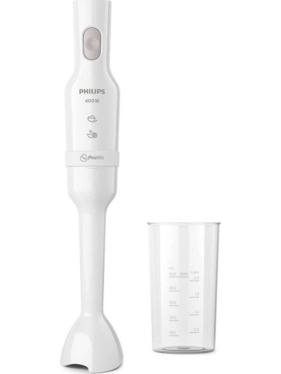 Philips 3000 Serisi ProMix El Blenderi, 400W, Sıçrama Önleyici Tasarım, Kolay Temizlik, Kompakt Boyut, HR2520/00