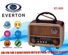 Everton Rt-860 Bluetooth Fm/usb/sd/ Şarjlı Nostalji Radyo