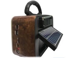Everton Rt-819 (Solar Güneş Panelli) Bluetooth Fm/Usb/Tf Card/AUX Şarjlı Nostaljik Radyo El Feneri