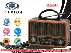 Everton Rt-841 Bluetooth /Usb/Tf/Am/Fm/Sw/Tws/Usb Şarj Nostaljik Radyo