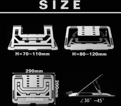 Techmaster Macbook Notebook Taşınabilir Ayarlanabilir Ergonomik Stand ND06