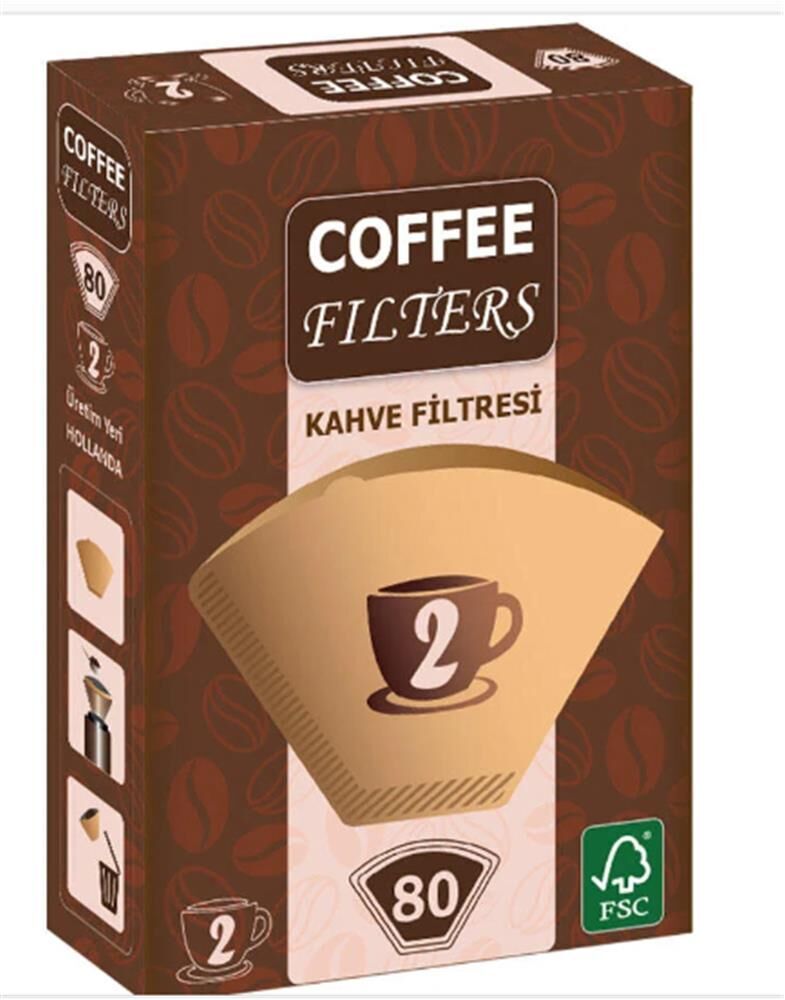 Coffee Filters Filtre Kahve Kağıdı 1x4 4 Numara 40lı