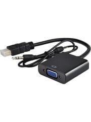 Alfais 4488 HDMI To VGA Kablo Çevirici Dönüştürücü + Ses Destekli
