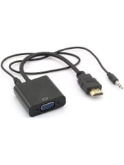 Alfais 4488 HDMI To VGA Kablo Çevirici Dönüştürücü + Ses Destekli