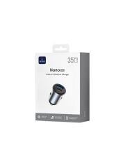 Wi-CC030 Nano Lite 35W Type-C+USB-A PD QC3.0 Hızlı Şarj Özellikli Araç Şarj Aleti