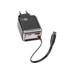 Wiwu Wi-G029 Helix Series GaN Technology Fast Charging Head USB-A to Type-C PD 35W Type-C Wired Charging Set