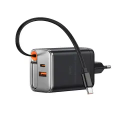 Wi-G021 Helix GaN USB-A to Type-C PD 45W Şarj Cihazı ve Kablo Set