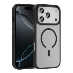 Apple iPhone 17 Pro Kılıf M-safe Şarj Özellikli Mat Arka Yüzey Zore Sio Kapak