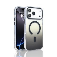 Apple iPhone 17 Pro Max Kılıf M-safe Şarj Özellikli Transparan Renk Geçişli Zore Toros Kapak