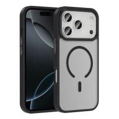 Apple iPhone 17 Pro Kılıf M-safe Şarj Özellikli Mat Arka Yüzey Zore Sio Kapak