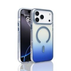 Apple iPhone 17 Pro Kılıf M-safe Şarj Özellikli Transparan Renk Geçişli Zore Toros Kapak