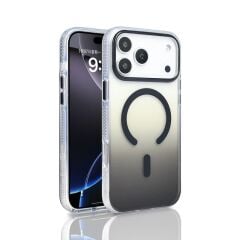 Apple iPhone 17 Pro Max Kılıf M-safe Şarj Özellikli Transparan Renk Geçişli Zore Toros Kapak