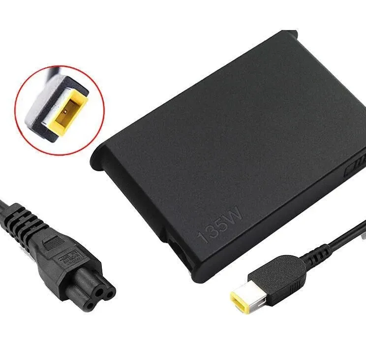 Lenovo 20v 6.75a 135w Dikdörtgen Pinli Uç Usb Tip Adaptör Şarj Cihazı 135w ADL135NLC3A, ADL135NDC3A Adl135ndc2a, Adl135ndc3a, Adl135nlc2a, Adl135nlc3a ADL135SLC3A pa-1121-72