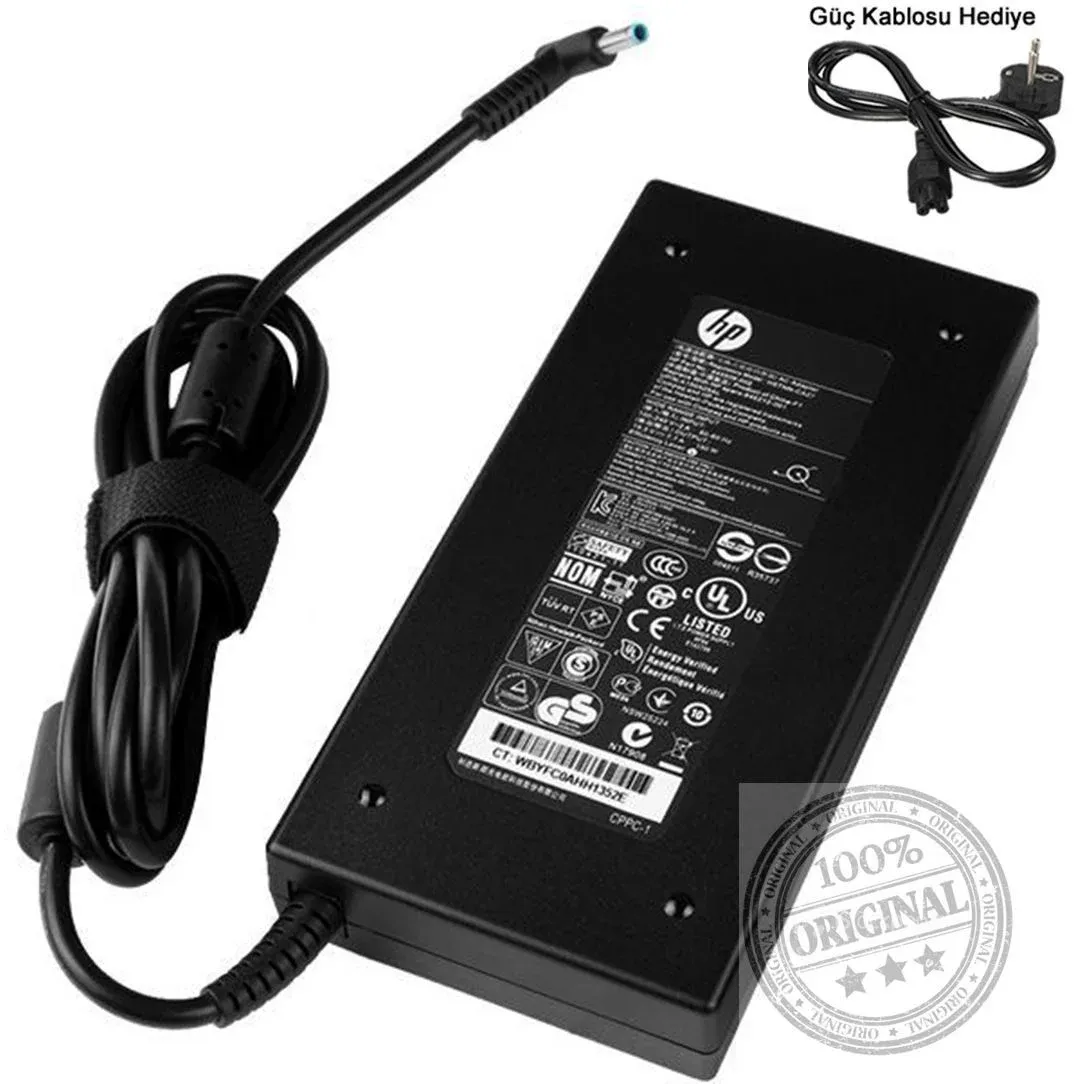 Orjinal HP Omen - Gaming Notebook 19.5v 7.7A 150 Watt 19.5V HSTNN-LA25 709984-001 Adaptör Şarj Cihazı 917649-850, 917677-003, 776620-001 , 775626-003, 645509-002, 646212-001, ADP-150XB B, A150A05AL, HSTNN-CA27, TPN-DA03, TPN-DA09, 710415-001.