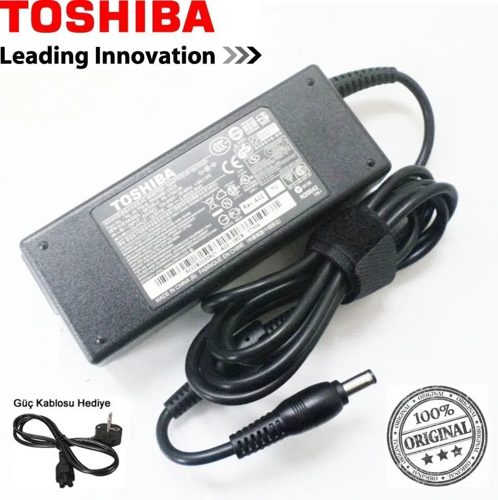TOSHIBA Orjinal Standart uç 5.5.2.5 19v 3.95A 75w Adaptör Şarj Cihazı