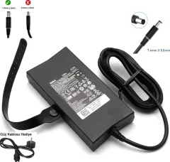 Dell 150W, 19.5V 7.7A LA130PM190, 0GYWCG, 7.4mm x 5.0mm, Kalın uç Orjinal Adaptör FA130PE1-00, DA130PE1-00