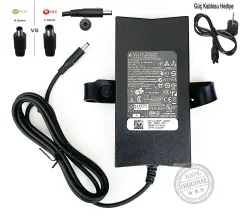 Dell Orjinal 19.5v 7.7A 150w 4.5x3.0mm Adaptör Şarj Cihazı XPS 15 9530/9550/9560/9570/7590;Precision M3800/5510/5520/5530;OptiPlex 3050 AIO/ DA130PM130, 06TTY6, 6TTY6, 332-1829, TX73F 06TTY6/0V363H/09TXK7/0RN7NW, DA130PM130/ HA130PM130 DA130PE1-00