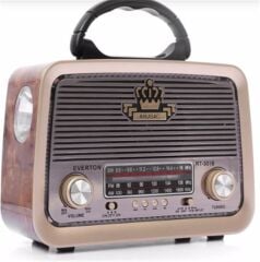 Everton RT-301 Bluetooth-USB-SD-FM Şarjlı Nostaljik Radyo El Fenerli
