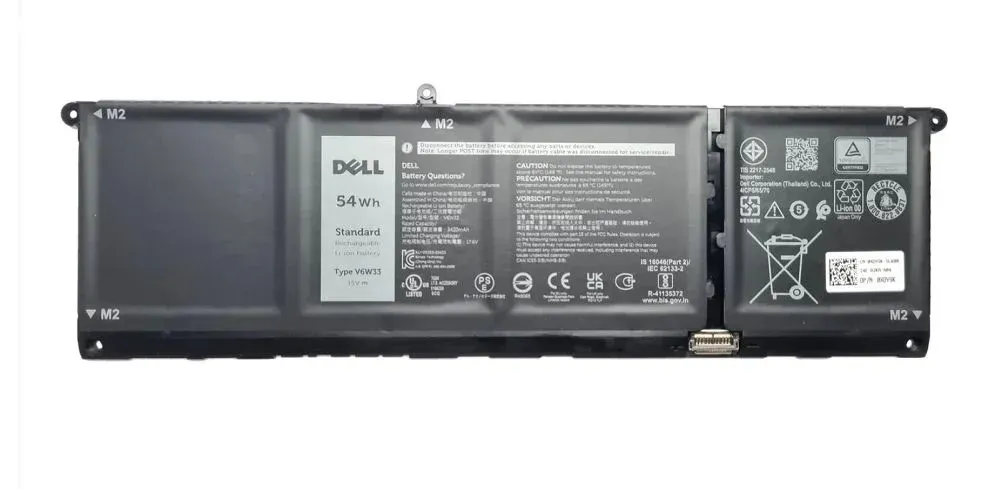 Dell 0WV3K8 G91J0 V6W33 15V 54Wh 3420mAh inspiron 5418 5518 7415 Vostro 5410 5415 5510 5515 Latitude 3320 3420 3520 Vostro 3510 3511 3515 5310 V6W33 P106F P112F P117F P143G P146G P171G 3510 3511 Batarya