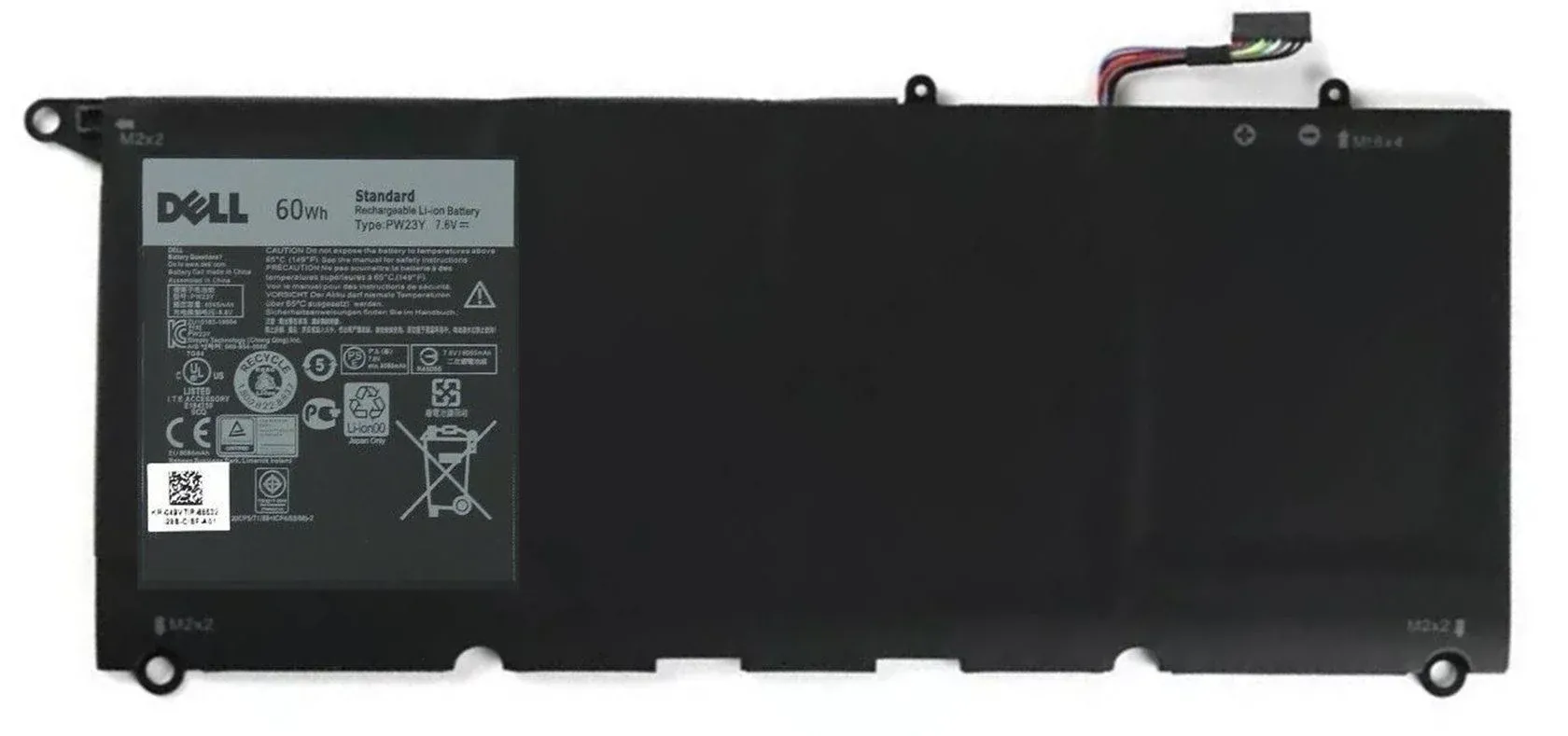 Dell XPS 13 9360 series 13-9360-D1605T D1705G 0RNP72 60Wh PW23Y Dell XPS 13 9360, P54G, RNP72 0TP1GT PW23Y, RNP72, TP1GT , P54G001, P54G002 GDQCBH2 13-9360-D1605T D1705G Batarya Pil Batarya Pil Orjinal