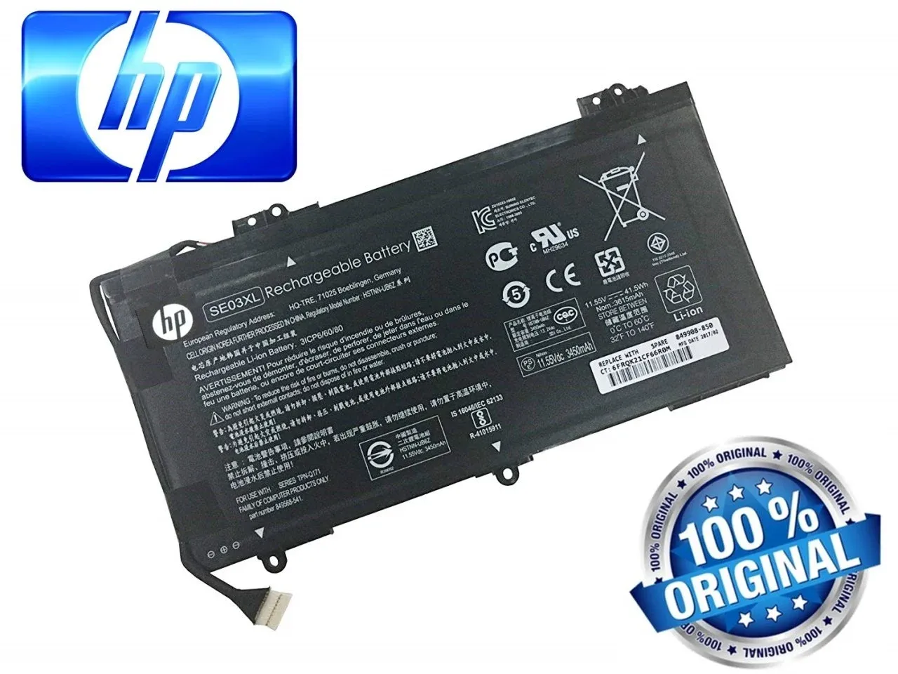 Orjinal Hp Pavilion 14-aL, 14-aL000, 14-aL100, SE03XL 14-AL Series TPN-Q171 HSTNN-LB7G SE03XL Batarya Pil