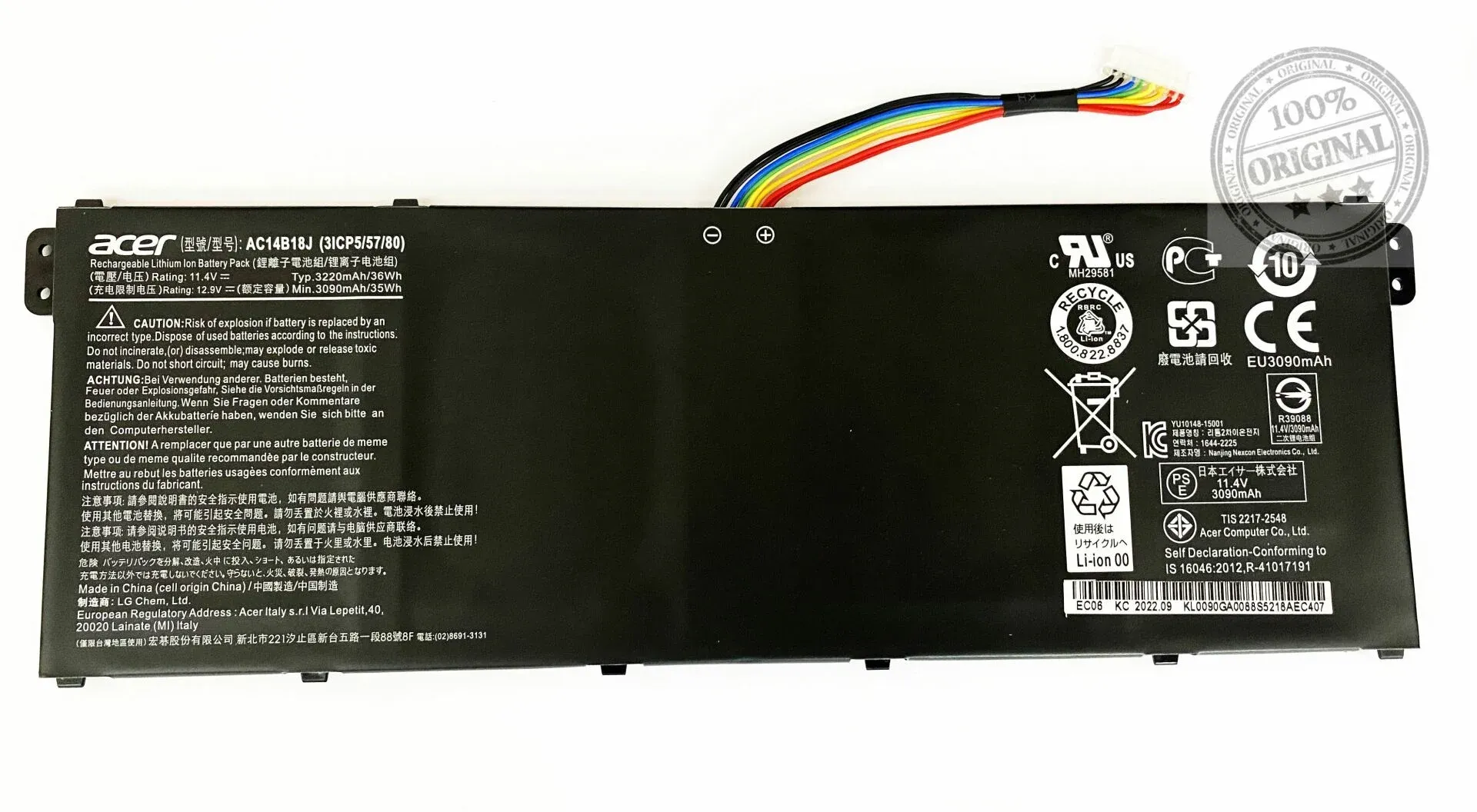 Casper nirvana C600 C650 Serisi Squ-1602, 916Q2271H 11.46V 3320MAH Batarya Pil Orjınal