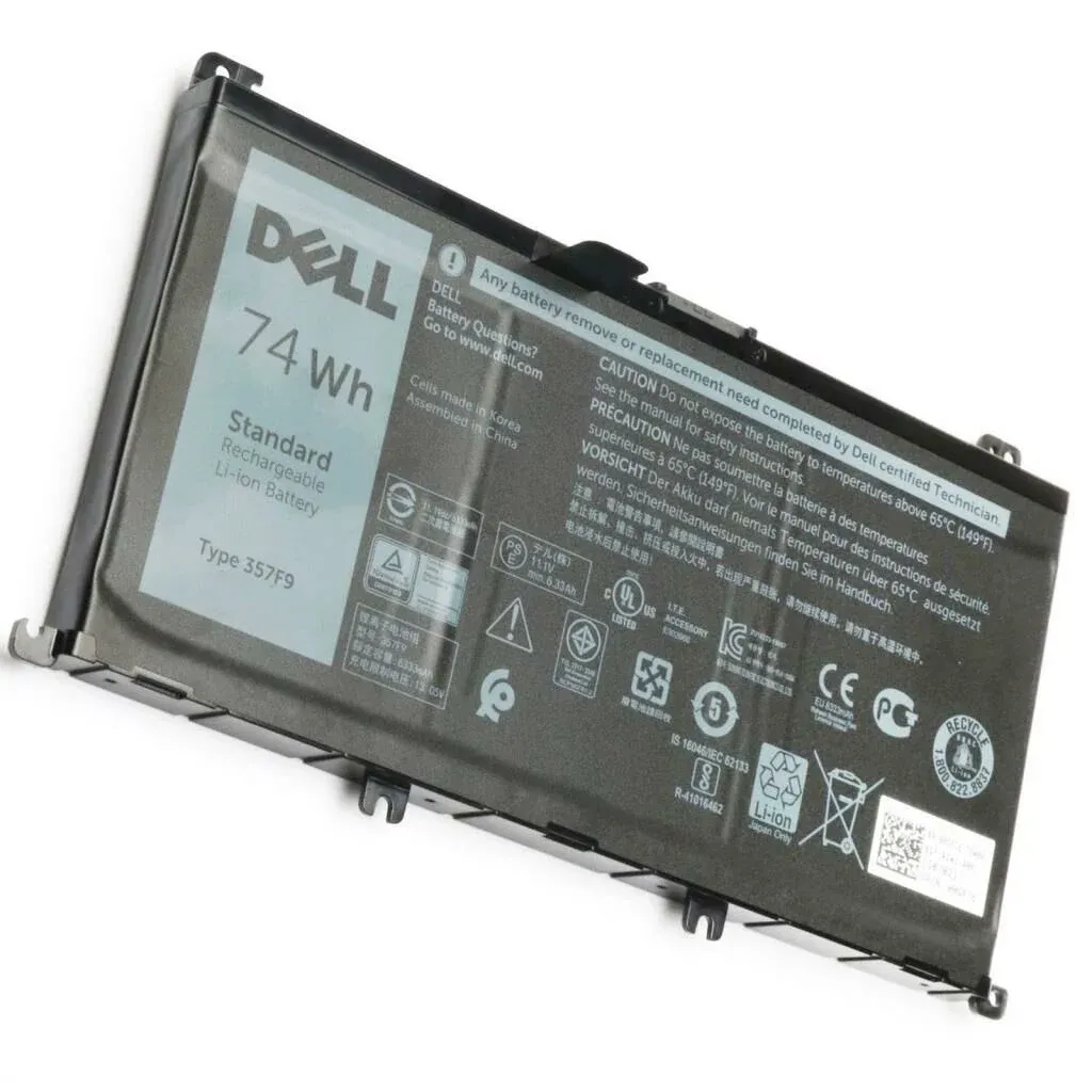 Dell Inspiron 15 7000 7559 INS15PD Series 11.1V 74Wh Genuine 357F9 11.4v 74wh Orijinal pil Batarya