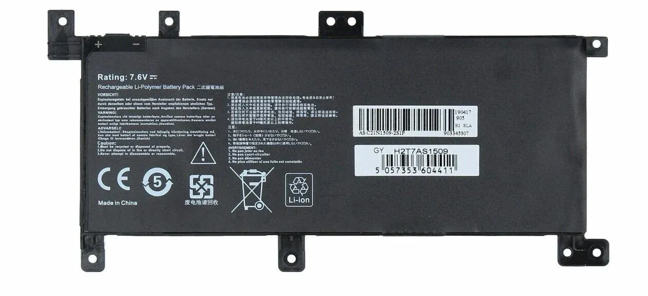 Asus Muadil X556 C21n1509 K556U, K556UA, K556UJ K556UQ, K556UR X556U, X556UA, X556UB X556UF, X556UJ, X556UQ +7.6V 38WH X556UA X556UB X556UF X556UJ X556UQ X556UR X556UV 5000mah Batarya Pil