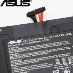 Asus Zenbook C23UX32 C23-UX32 UX32, Orjınal Batarya UX32A, UX32E UX32V, UX32VD UX32L, UX32LA, UX32LN Batarya Orjinal Asus Pili