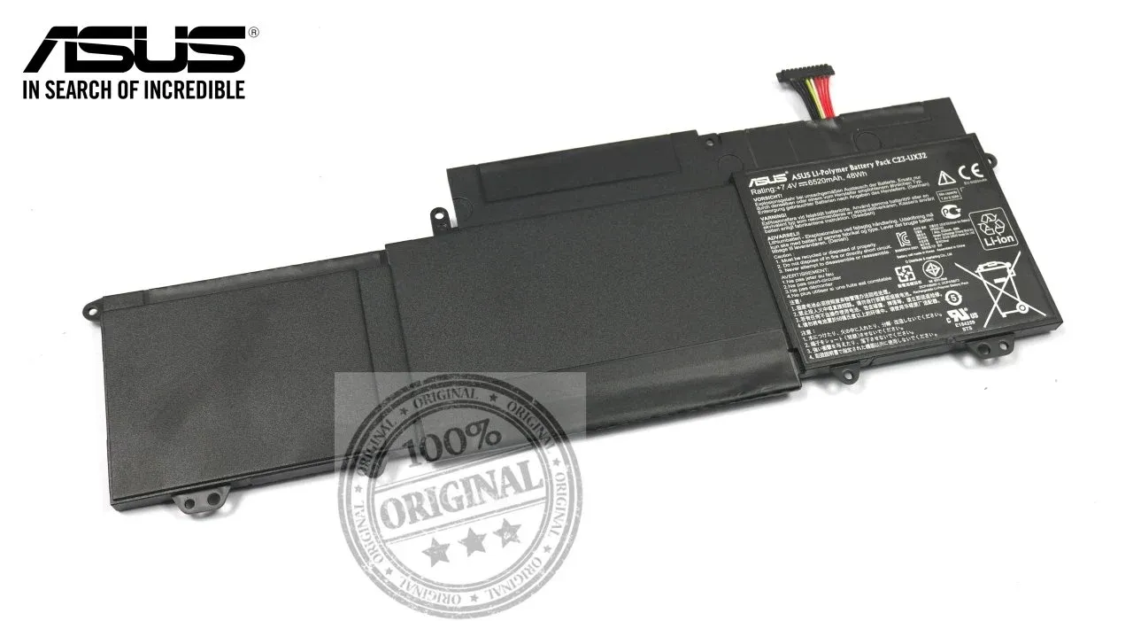 Asus Zenbook C23UX32 C23-UX32 UX32, Orjınal Batarya UX32A, UX32E UX32V, UX32VD UX32L, UX32LA, UX32LN Batarya Orjinal Asus Pili