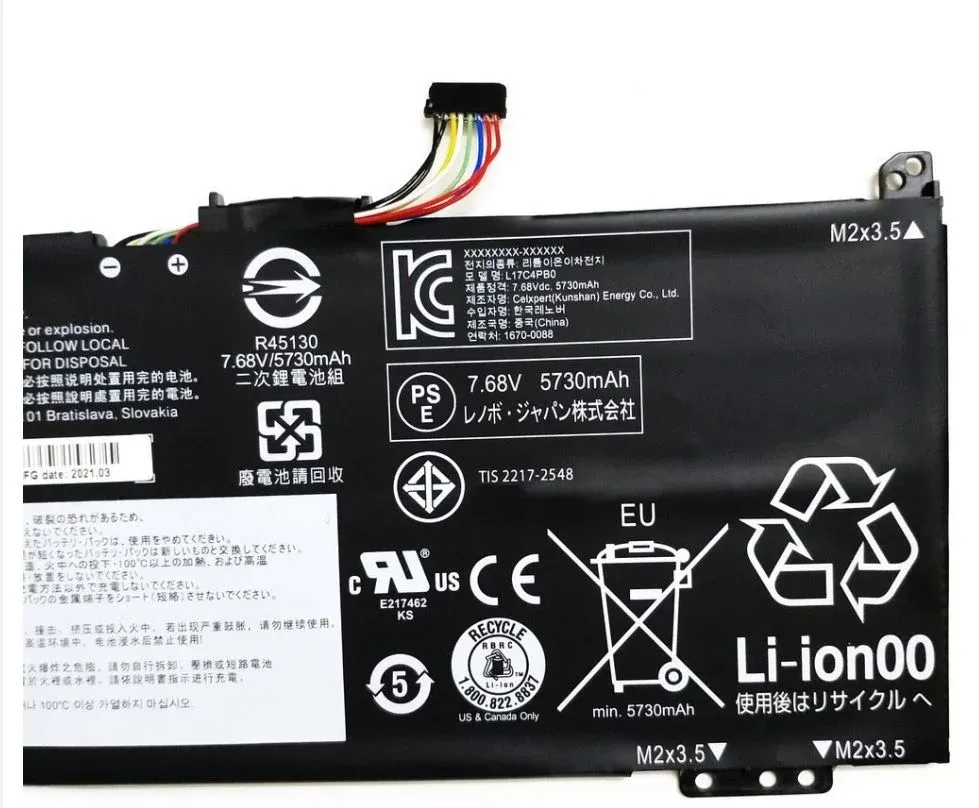 Lenovo Orjinal L17C4PB0 L17M4PB0 Flex 6-14ARR 81HA, Yoga 530-14ARR 81H9, ideapad 530S-14ARR 81H1,ideapad 530S-15IKB 81EV, ideapad 530S-14IKB 81EU, Flex 6-14IKB 81EM, Yoga 530-14IKB 81EK, 5B10W67403 5B10Q16066 5B10Q16067 5B10W67428 Batarya Pil