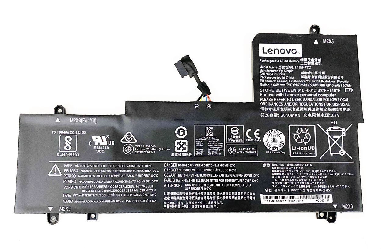 Lenovo ideapad Yoga 710-14ISK 80TY, 710-14IKB 80V4, Yoga 710-15ISK 80U0, Yoga 710-15IKB 80V5, L15L4PC2 L15M4PC2 Batarya Pil Orjinal