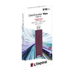 Kingston DTMAXA/512GB 512GB DataTraveler Max Type-A 1000R/900W USB 3.2 Gen 2 Flash Bellek