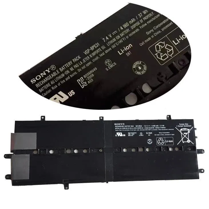 Orjinal Sony Vaio DUO 11 SVD11 SVD112 VGP-BPS31 7.4V 4960mAh - 37Wh Batarya Pil Svd1121x9rb Svd11225cxb Svd1121q2eb Svd11219cjb Svd11215cxb SVD11223CXB