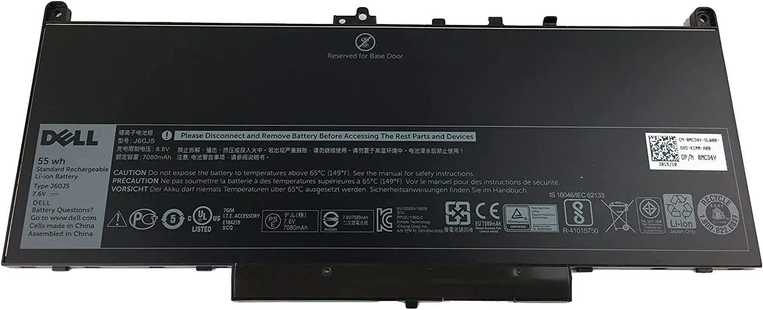 Dell Latitude E7270 E7470 7270 7470 P26S P61G J60J5 Batarya Orjinal Pil 242WD P26S OPDNM2 451BBSY 1W2Y2 NJJ2H 579TY V6VMN 21X15 P26S001 0F1KTM 0579TY 07CJRC PDNM2 GG4FM J6OJ5 P61G001 F1KTM j60J5 0J60J5 p26S P26S001 GG4FM, 51-BBSY NJJ2H,
