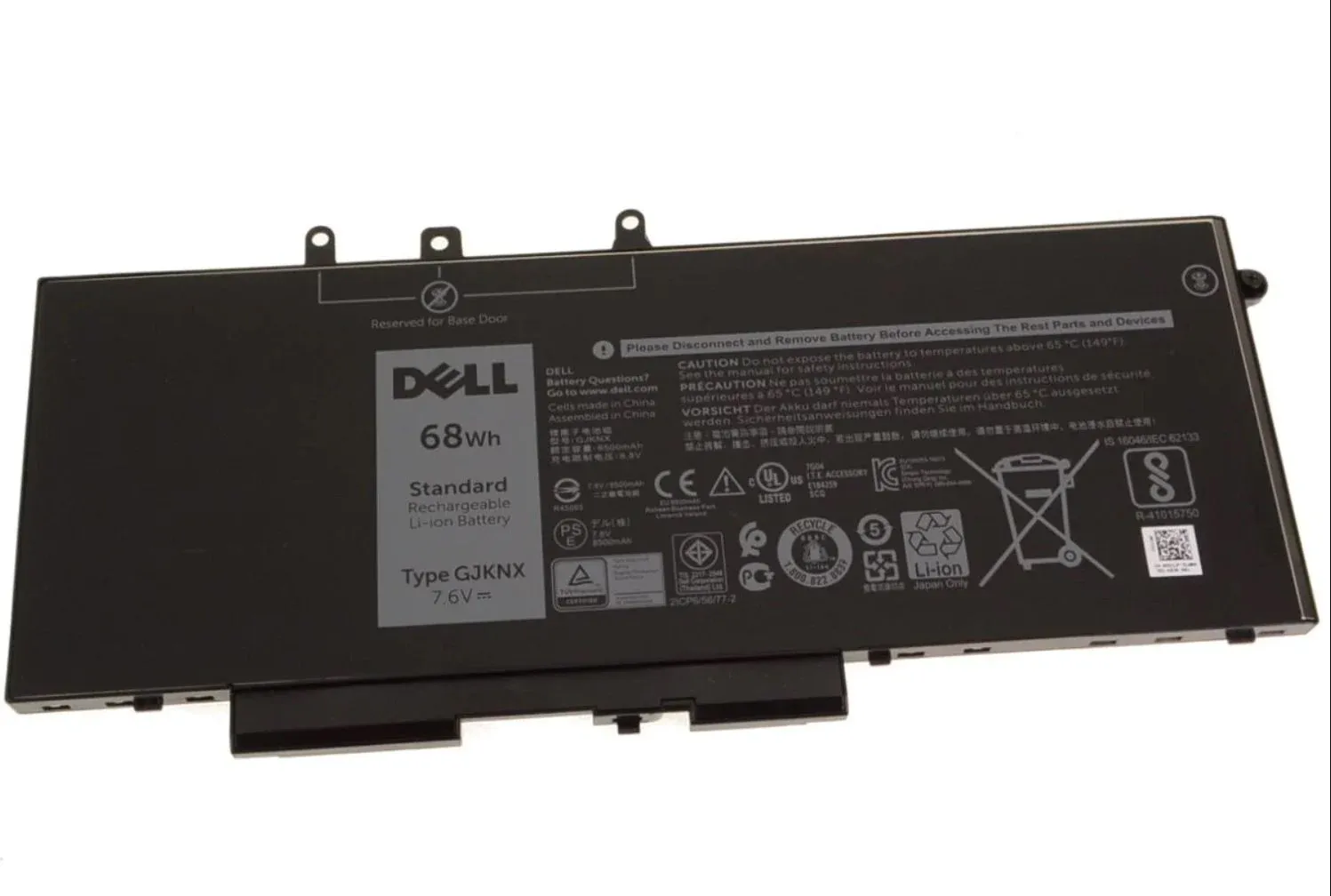 Dell latitude P60F P60F001 P60F002 P60F003 5280 5290 5580 5480 5490 5290 5590 5491 5495 5591 E5580 E5480 E5280 E5290 E5590 E5490 E5491 E5495 E5591 precision 3520 3530 Dell gd1jp, gjknx DJWGP P60F 93FTF FPT1C, MT31P KCM82, DV9NT batarya dell pil
