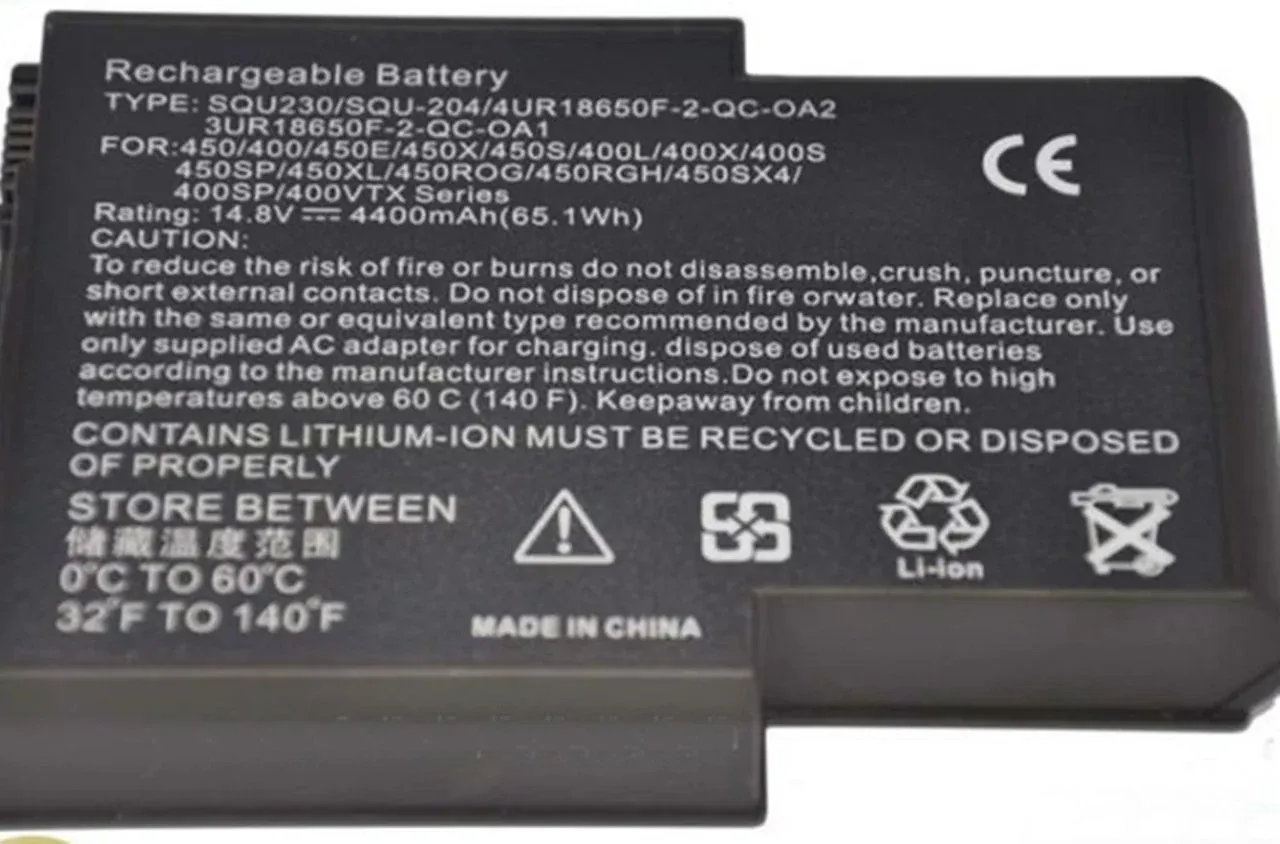 Datron KN1, Pro 2000 KN1, Quanta KN1 SQU-203, SQU-204, 4UR18650F-2-QC-KN1, Batarya Pil 65wh