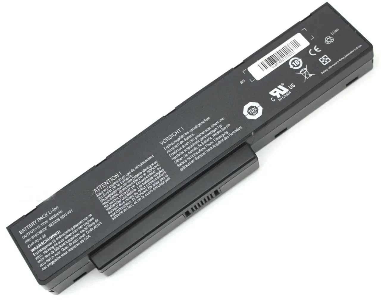 BENQ Joybook A52 A52E A53 A53E R43 R43E R56 Q41 C41 C41E BP2Q-4-24 DHR504 EUP-PE1-4-22 EUP-P2-4-24 SQU-701 SQU-712 SQU-714 934T3120F 916C7170F DHR503 916C7620F PE1-4-22 Batarya Pil