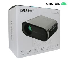 Everest PJ06 Gri/ Siyah 1080P 9800 Lümens Tripodlu Android 9.0 4K Destekli Full HD Projeksiyon Cihaz
